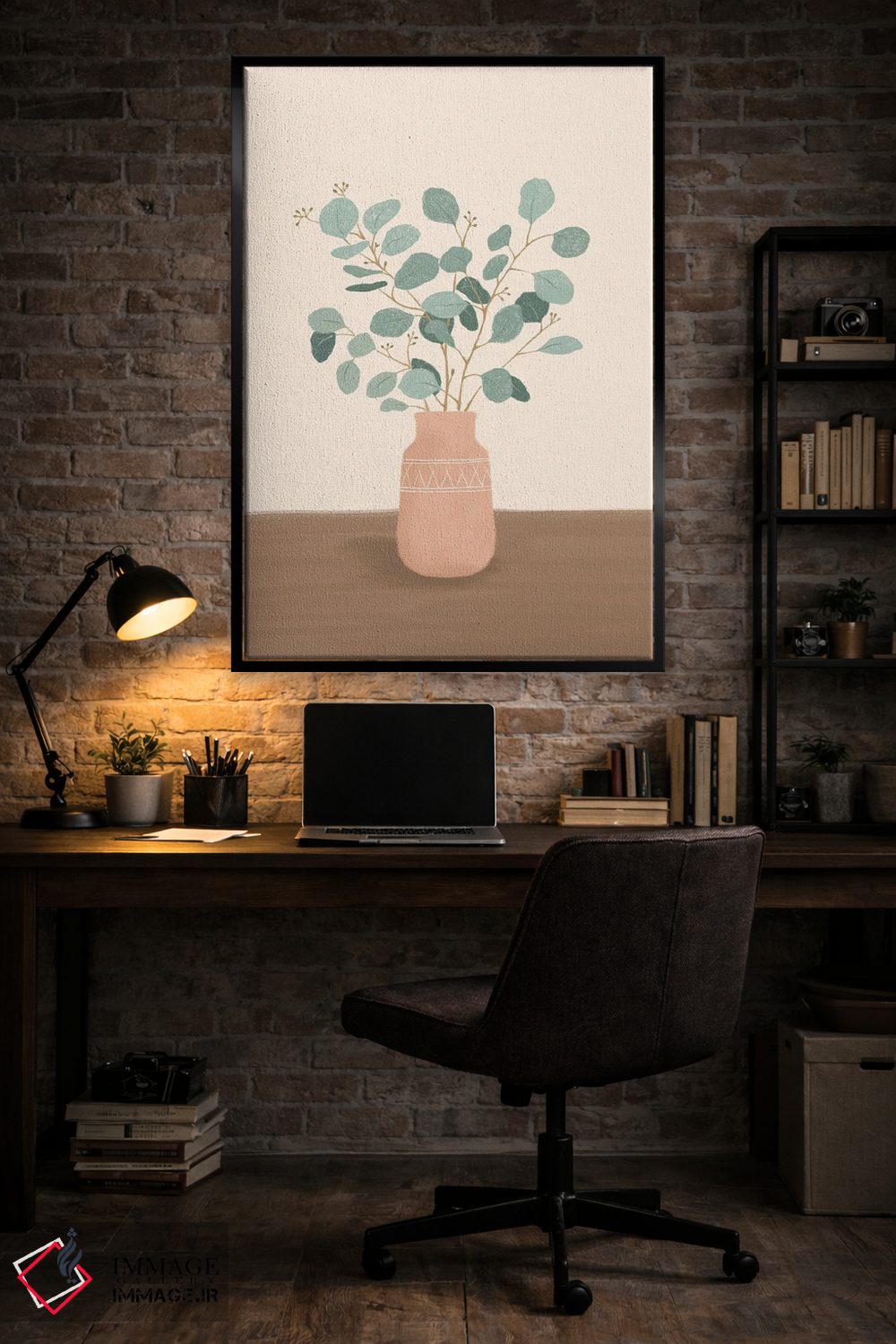 تابلو دکوراتیو برگ های خشک یک اثر نانسی مک کنزی - D5B