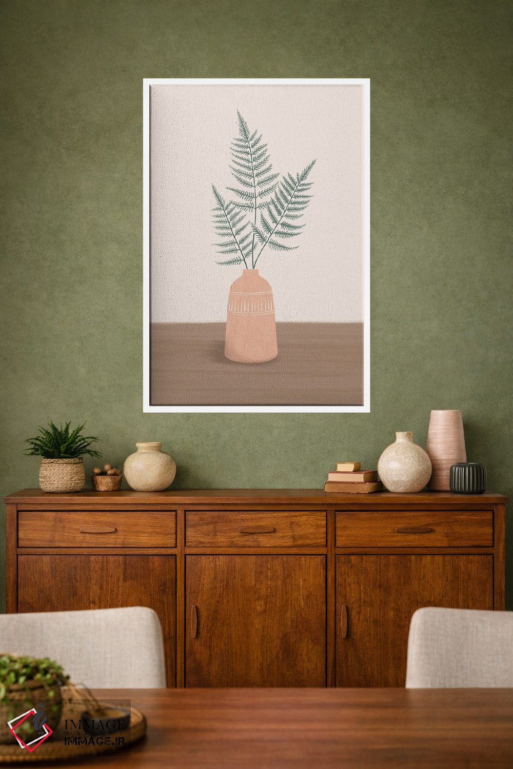 تابلو دکوراتیو برگ های خشک دو اثر نانسی مک کنزی - D2W