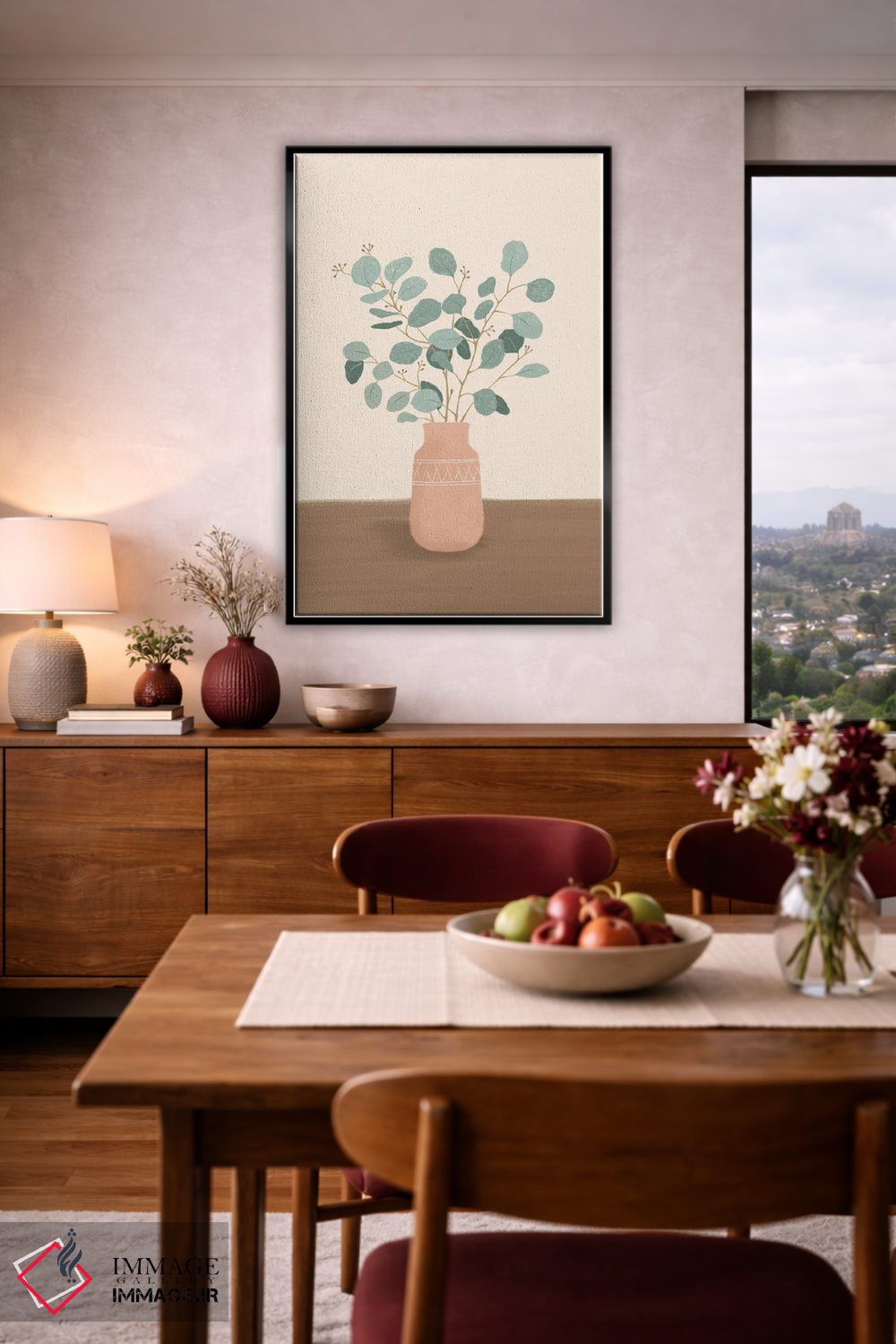 تابلو دکوراتیو برگ های خشک یک اثر نانسی مک کنزی - D6B