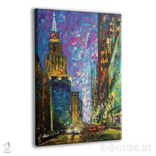 تابلو دکوراتیو مرکز شهر اثر ناتاشا میلیوس - نمای پرسپکتیو محصول