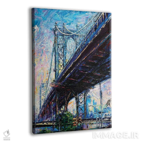 تابلو دکوراتیو پل منهتن اثر ناتاشا میلیوس - نمای پرسپکتیو محصول