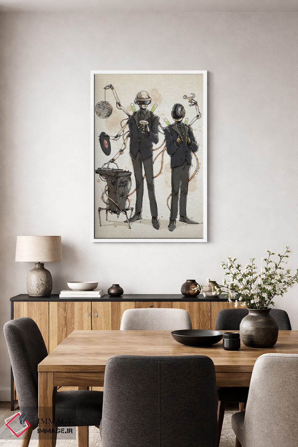 تابلو دکوراتیو دفت پانک زنگ زده اثر نیکو دی متیا - D3W