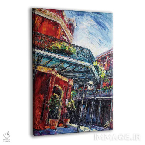 تابلو دکوراتیو موریل ها اثر ناتاشا میلیوس - نمای پرسپکتیو محصول