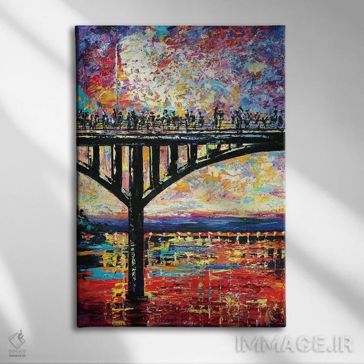 تابلو دکوراتیو پل کنگرس اونیو اثر ناتاشا میلیوس - نمای روبهرو روی دیوار