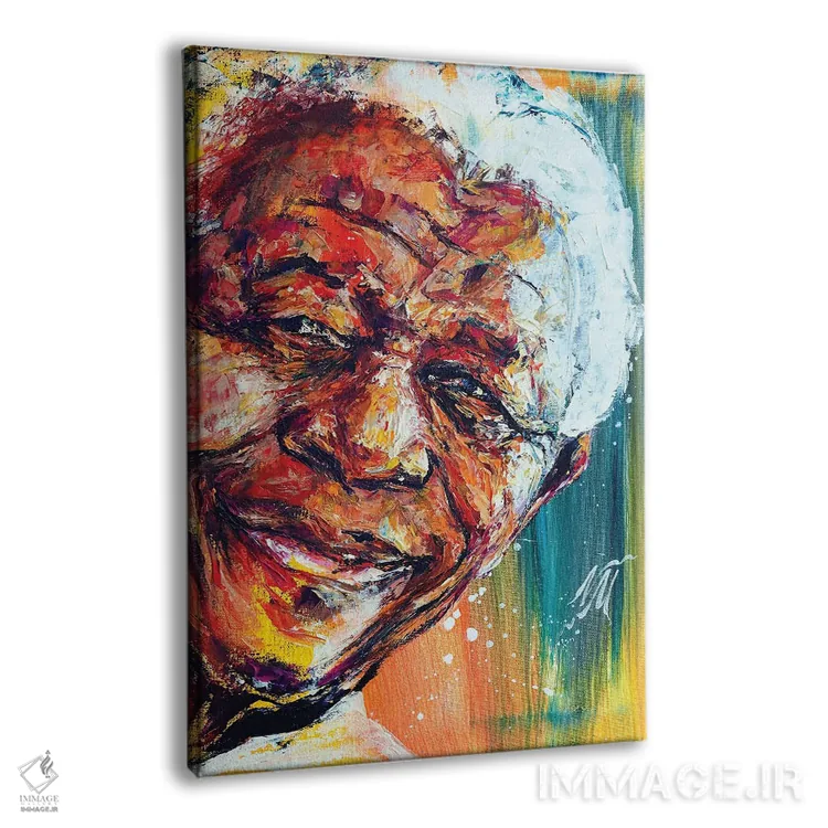 تابلو دکوراتیو نلسون ماندلا اثر ناتاشا میلیوس - نمای پرسپکتیو محصول