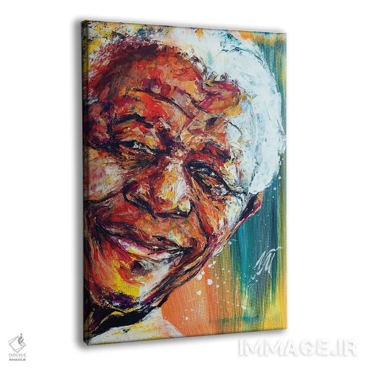 تابلو دکوراتیو نلسون ماندلا اثر ناتاشا میلیوس - نمای پرسپکتیو محصول