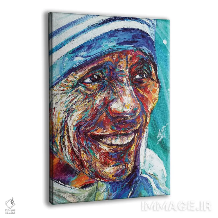 تابلو دکوراتیو مادر ترزا اثر ناتاشا میلیوس - نمای پرسپکتیو محصول