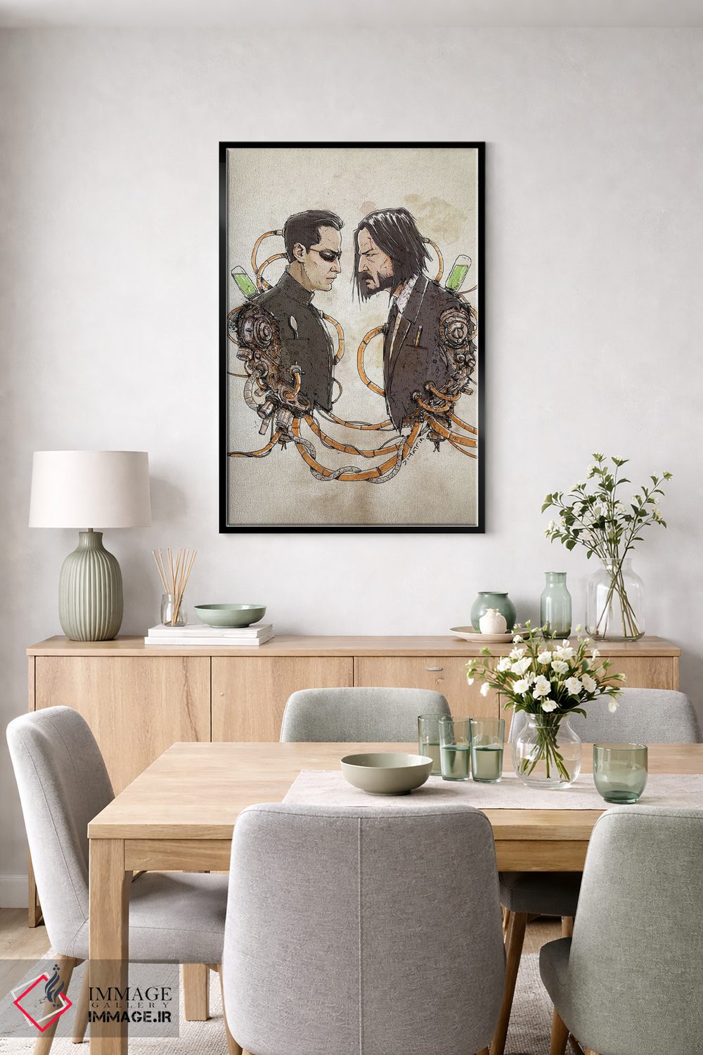 تابلو دکوراتیو دوپلوهای زنگ زده: نئو ویک اثر نیکو دی متیا - D4B