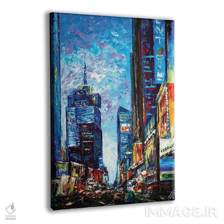 تابلو دکوراتیو تایمز اسکوئر اثر ناتاشا میلیوس - نمای پرسپکتیو محصول