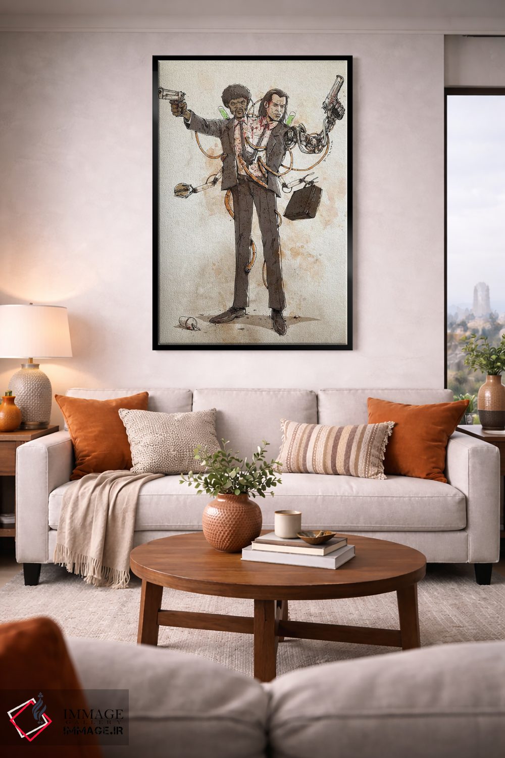 تابلو دکوراتیو دوپلوهای زنگ زده: وینسنت و جولز اثر نیکو دی متیا - D3B