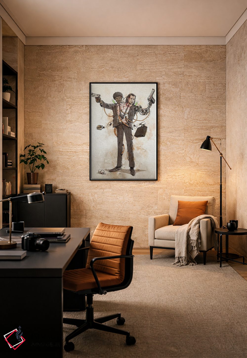 تابلو دکوراتیو دوپلوهای زنگ زده: وینسنت و جولز اثر نیکو دی متیا - D6B