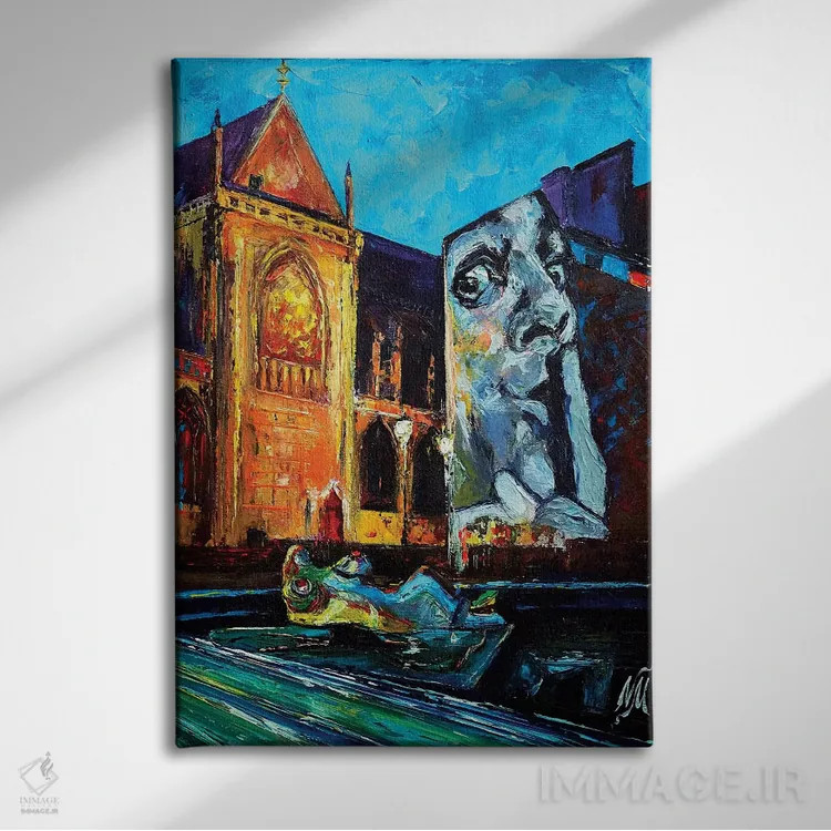 تابلو دکوراتیو میدان ایگور استراوینسکی اثر ناتاشا میلیوس - نمای روبهرو روی دیوار