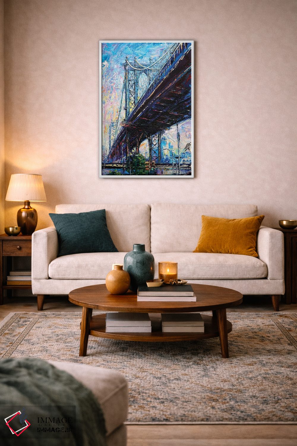 تابلو دکوراتیو پل منهتن اثر ناتاشا میلیوس - D1W