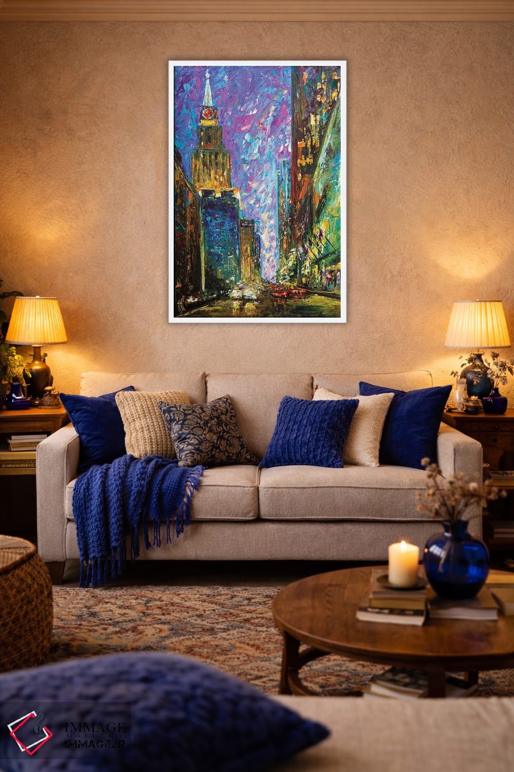 تابلو دکوراتیو مرکز شهر اثر ناتاشا میلیوس - D3W