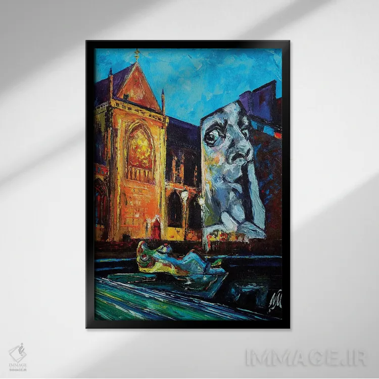 تابلو دکوراتیو میدان ایگور استراوینسکی اثر ناتاشا میلیوس - نمای قابدار مشکی