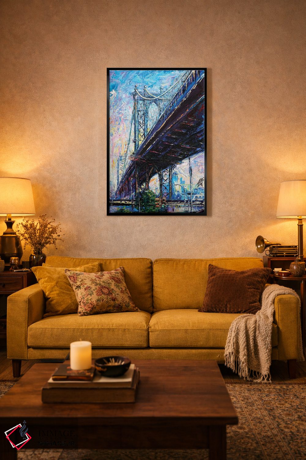 تابلو دکوراتیو پل منهتن اثر ناتاشا میلیوس - D4B