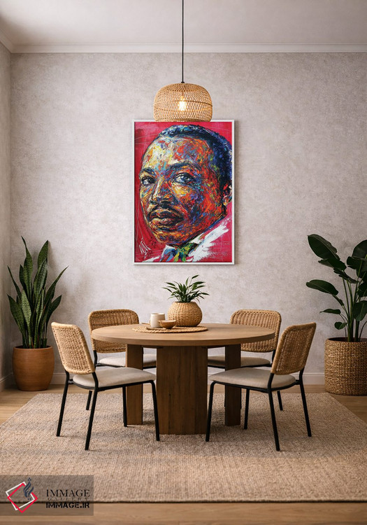 تابلو دکوراتیو مارتین لوتر کینگ اثر ناتاشا میلیوس - D1W