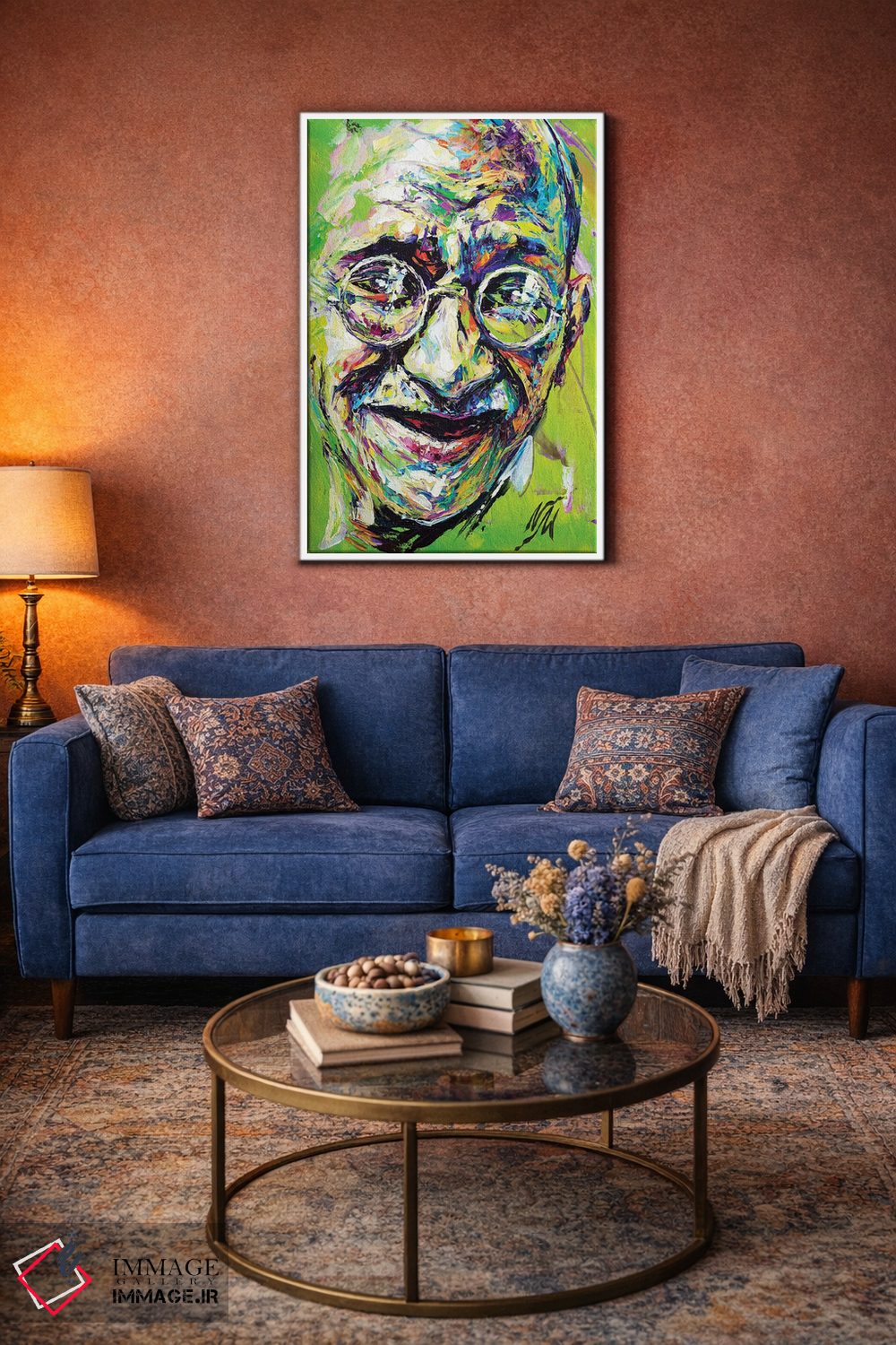 تابلو دکوراتیو مهاتما گاندی اثر ناتاشا میلیوس - D2W