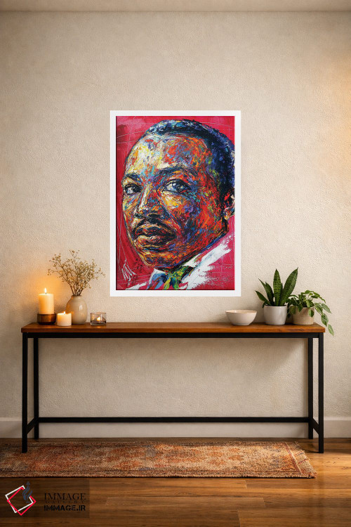 تابلو دکوراتیو مارتین لوتر کینگ اثر ناتاشا میلیوس - D2W