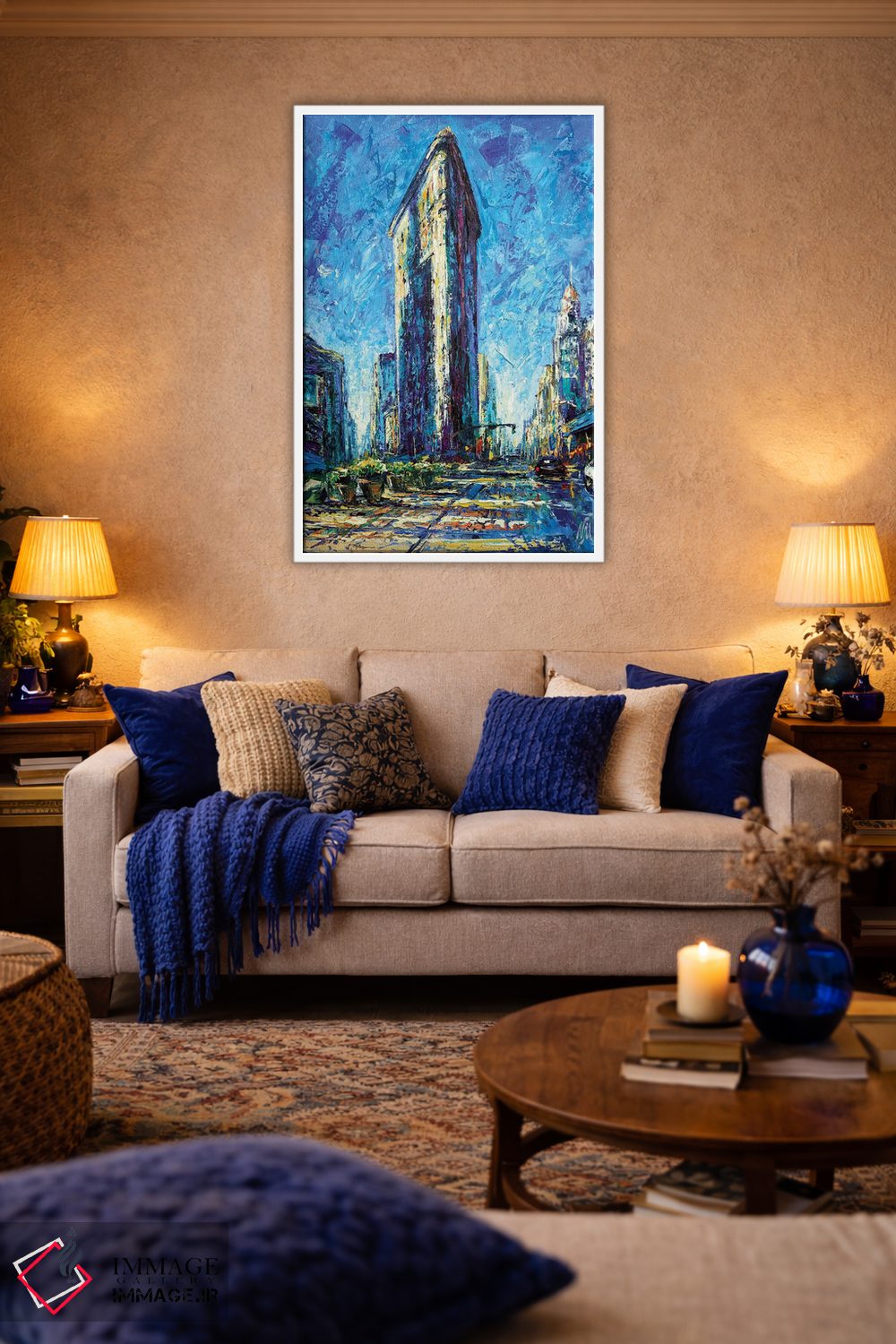 تابلو دکوراتیو ساختمان فلت آیرون اثر ناتاشا میلیوس - D2W