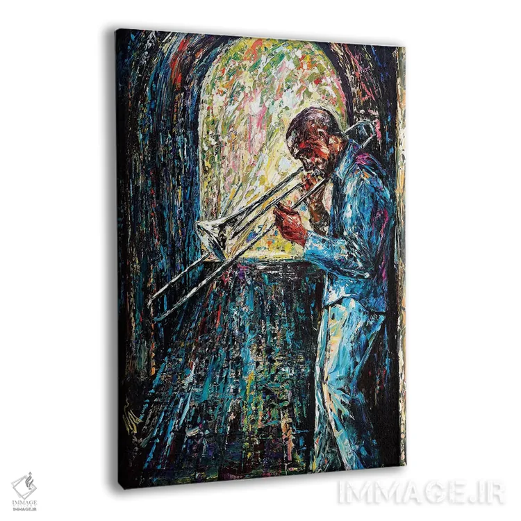 تابلو دکوراتیو صبح آبی و ملایم اثر ناتاشا میلیوس - نمای پرسپکتیو محصول