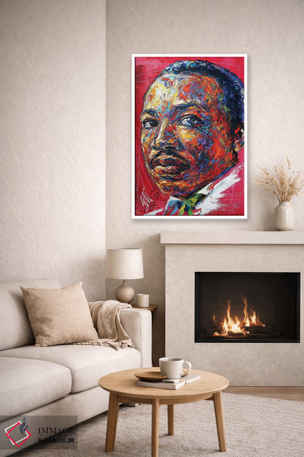 تابلو دکوراتیو مارتین لوتر کینگ اثر ناتاشا میلیوس - D5W