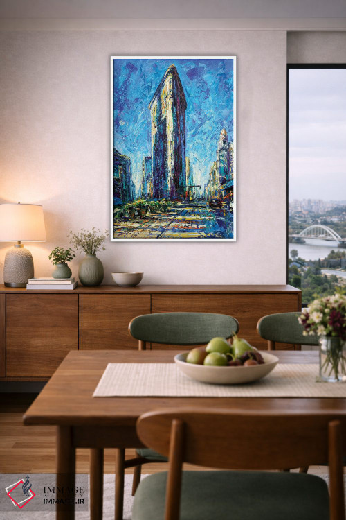 تابلو دکوراتیو ساختمان فلت آیرون اثر ناتاشا میلیوس - D5W