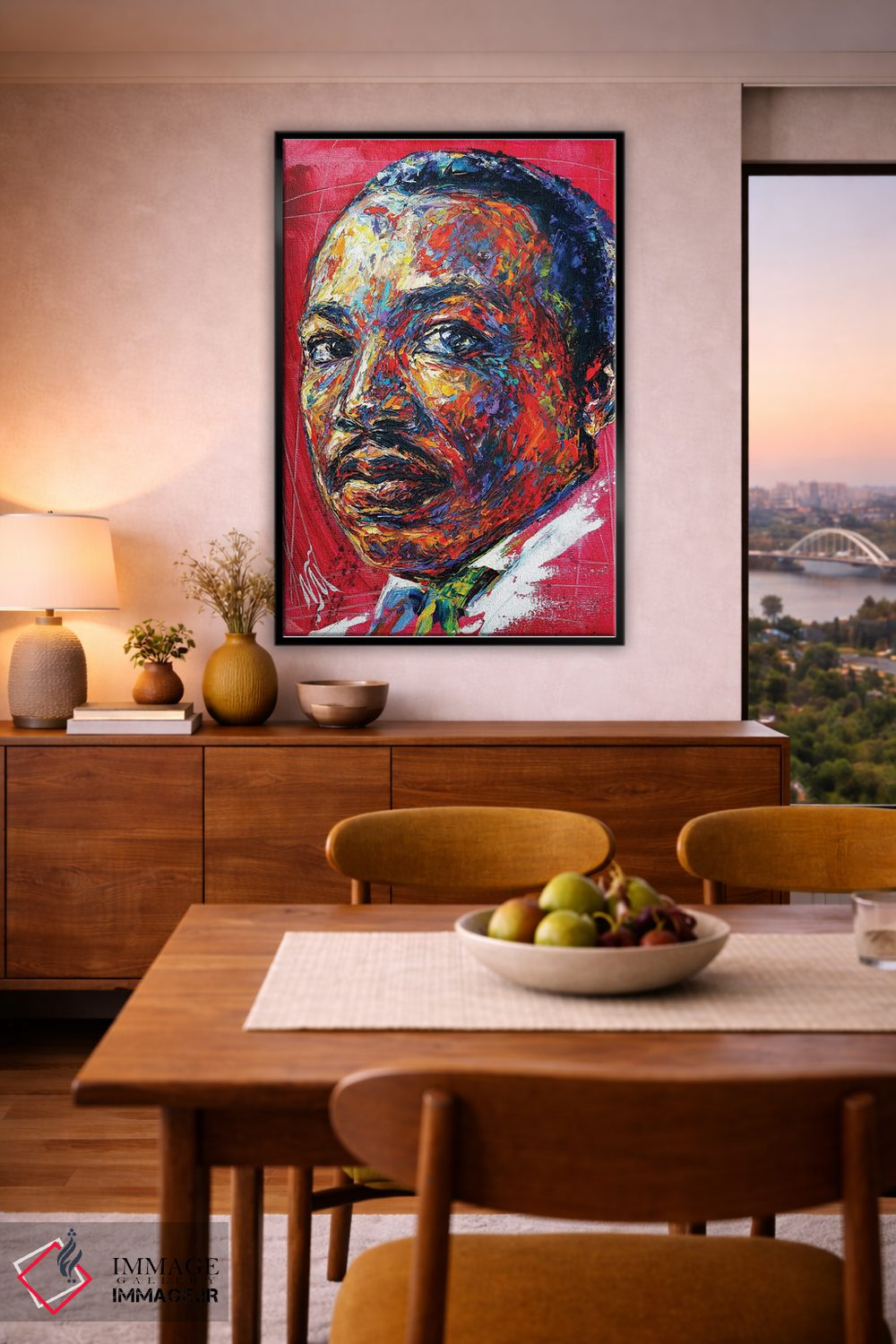 تابلو دکوراتیو مارتین لوتر کینگ اثر ناتاشا میلیوس - D6B