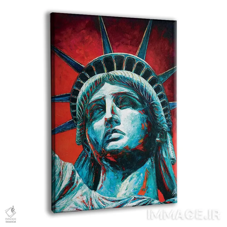 تابلو دکوراتیو تاج مجسمه آزادی اثر ناتاشا میلیوس - نمای پرسپکتیو محصول