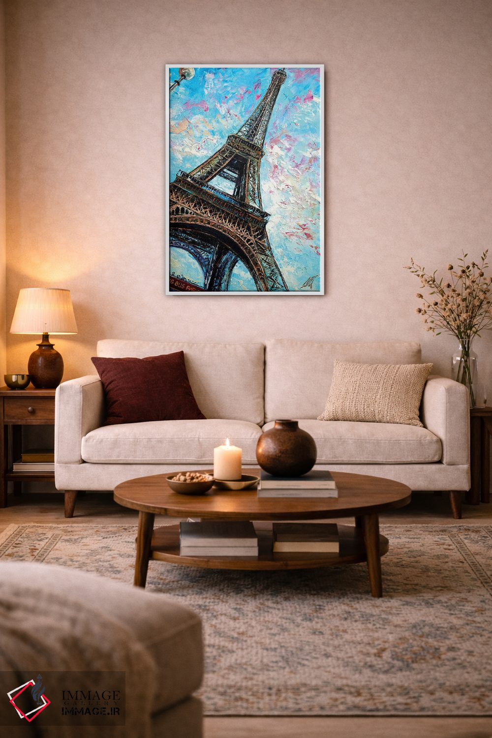 تابلو دکوراتیو Paris,منظره اتوبوس بزرگ، پاریس اثر ناتاشا میلیوس - D2W