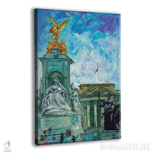 تابلو دکوراتیو کاخ باکینگهام اثر ناتاشا میلیوس - نمای پرسپکتیو محصول