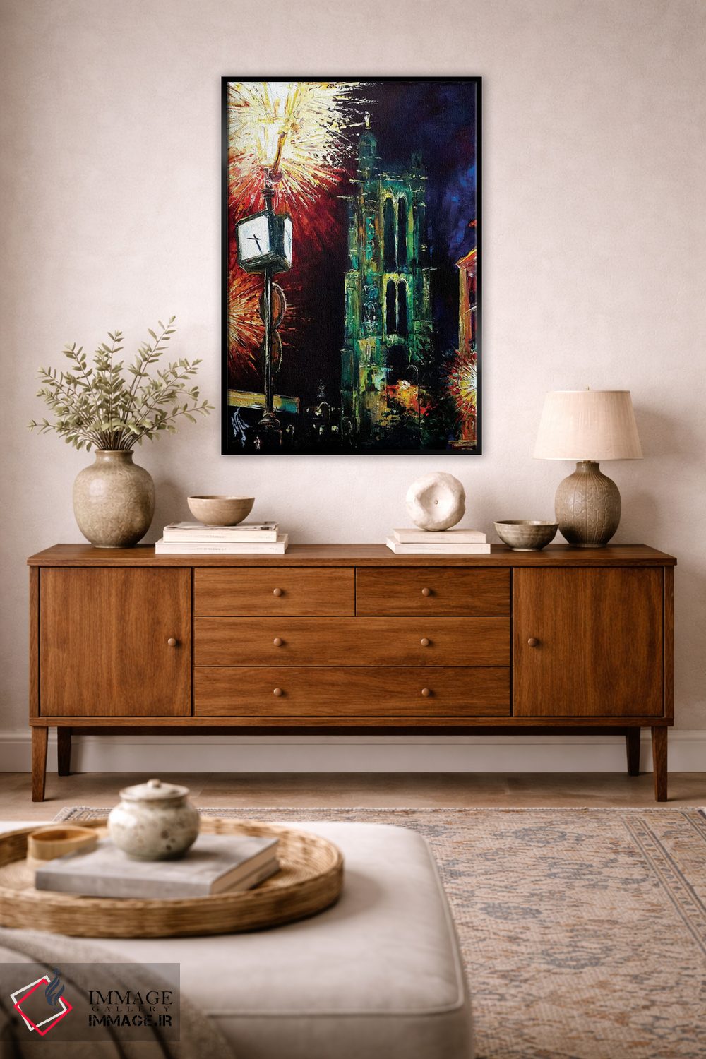 تابلو دکوراتیو برج سن ژاک اثر ناتاشا میلیوس - D4B