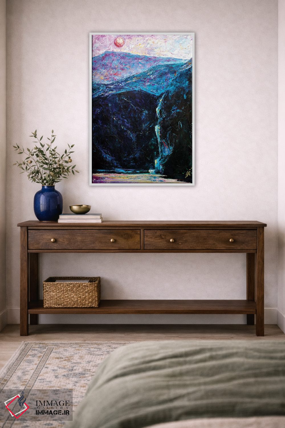 تابلو دکوراتیو ماه سرخ اثر ناتاشا میلیوس - D2W