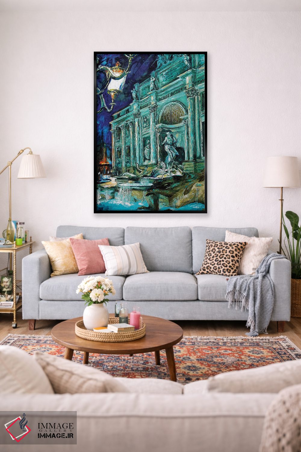 تابلو دکوراتیو فواره تروی اثر ناتاشا میلیوس - D1B