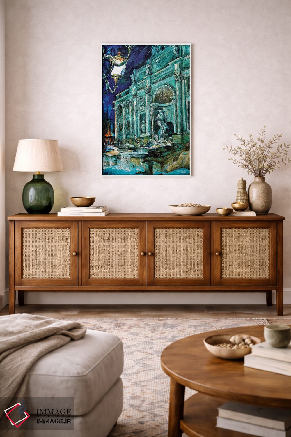 تابلو دکوراتیو فواره تروی اثر ناتاشا میلیوس - D2W