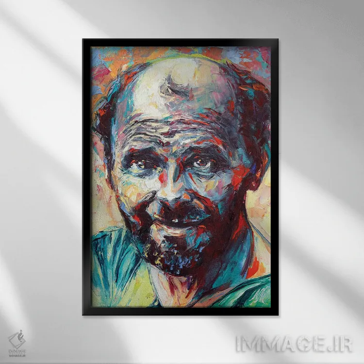 تابلو دکوراتیو گوستاو کلیمت اثر ناتاشا میلیوس - نمای قابدار مشکی