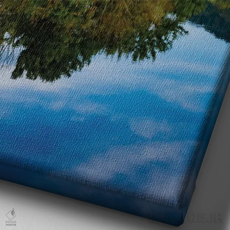 تابلو دکوراتیو Peaks Of Otter, Blue Ridge Parkway, Smoky Mountains, USA.,انعک… اثر آنا میلر - نمای نزدیک بافت بوم