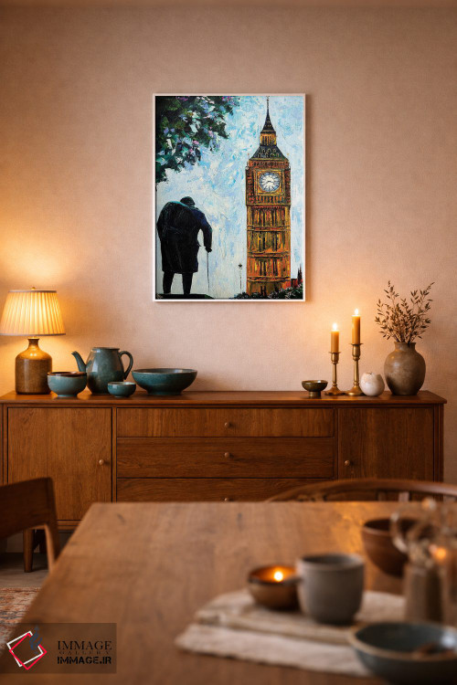 تابلو دکوراتیو بیگ بن اثر ناتاشا میلیوس - D6W