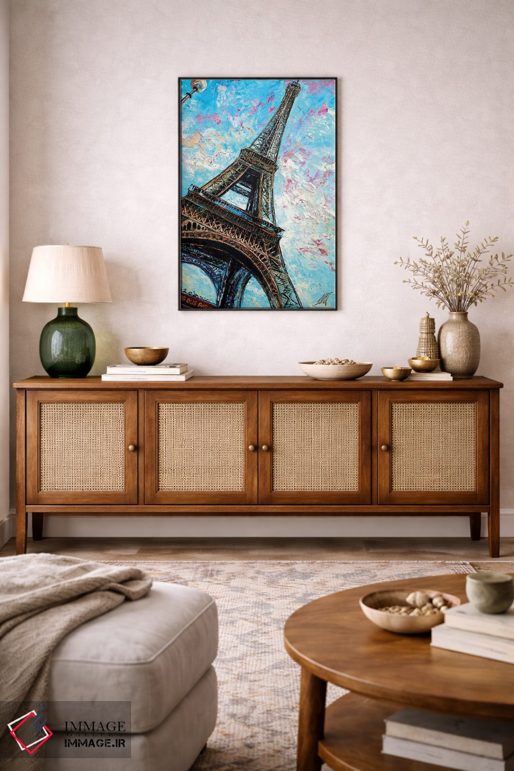 تابلو دکوراتیو Paris,منظره اتوبوس بزرگ، پاریس اثر ناتاشا میلیوس - D3B