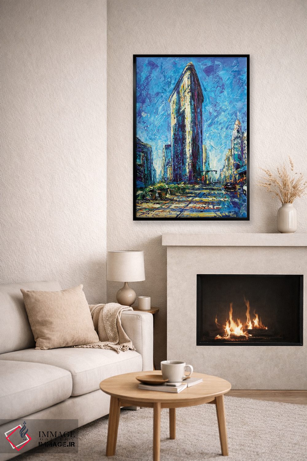 تابلو دکوراتیو ساختمان فلت آیرون اثر ناتاشا میلیوس - D6B