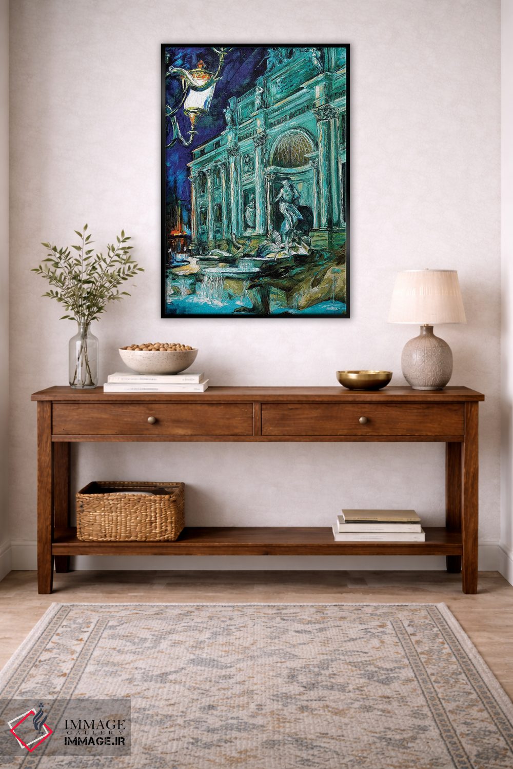 تابلو دکوراتیو فواره تروی اثر ناتاشا میلیوس - D4B