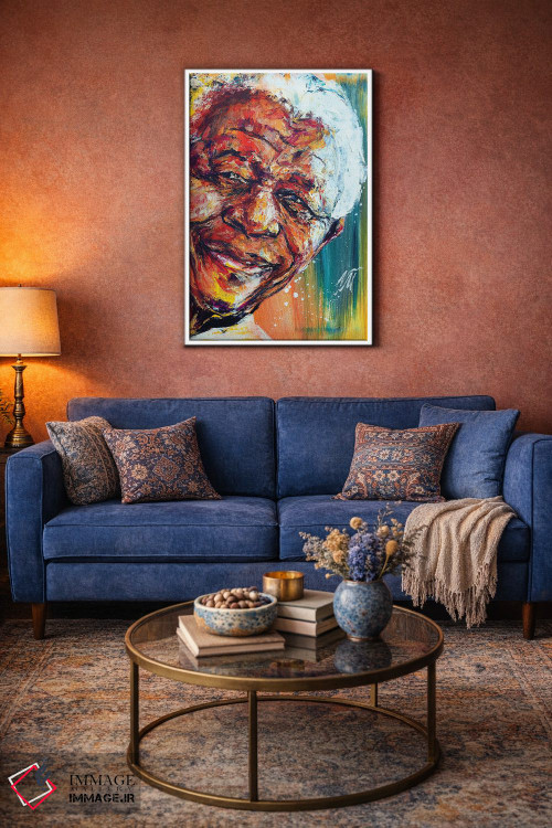 تابلو دکوراتیو نلسون ماندلا اثر ناتاشا میلیوس - D3W