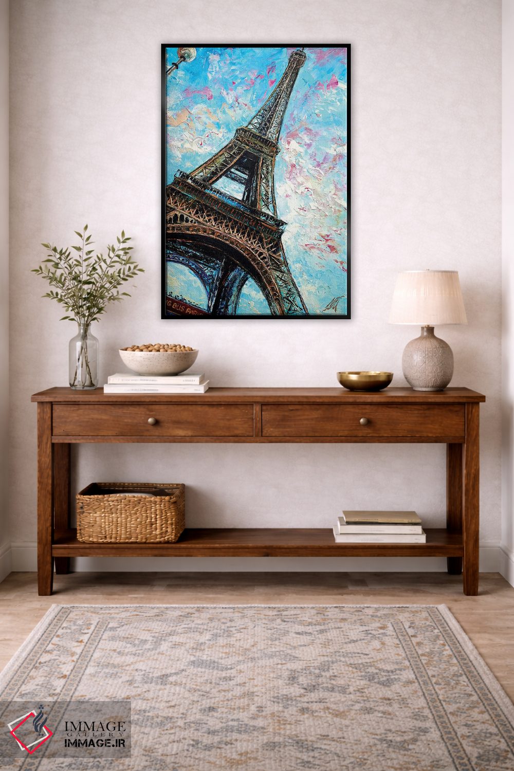 تابلو دکوراتیو Paris,منظره اتوبوس بزرگ، پاریس اثر ناتاشا میلیوس - D4B