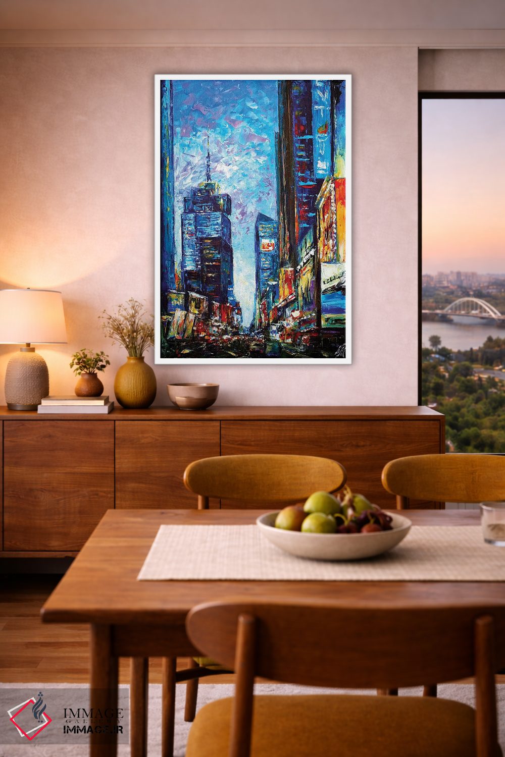 تابلو دکوراتیو تایمز اسکوئر اثر ناتاشا میلیوس - D6W