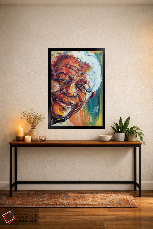 تابلو دکوراتیو نلسون ماندلا اثر ناتاشا میلیوس - D4B