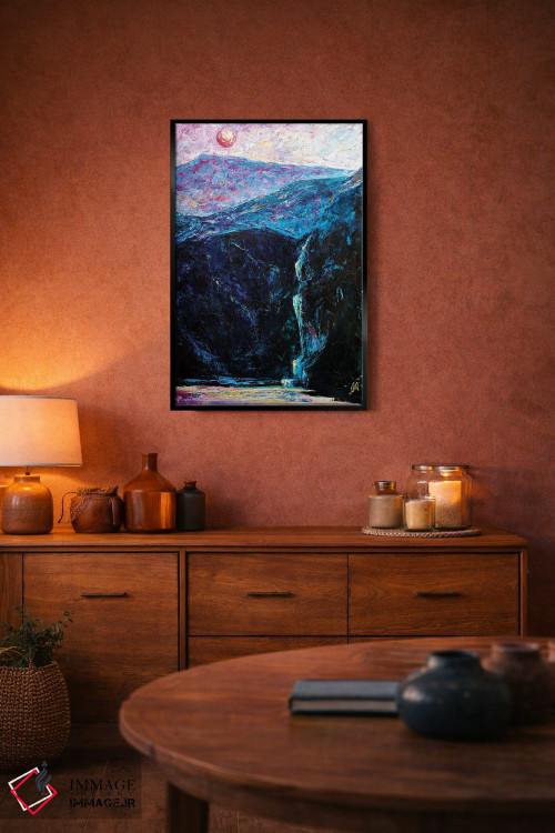 تابلو دکوراتیو ماه سرخ اثر ناتاشا میلیوس - D4B