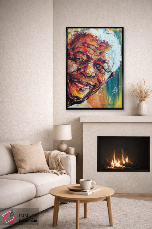 تابلو دکوراتیو نلسون ماندلا اثر ناتاشا میلیوس - D6B