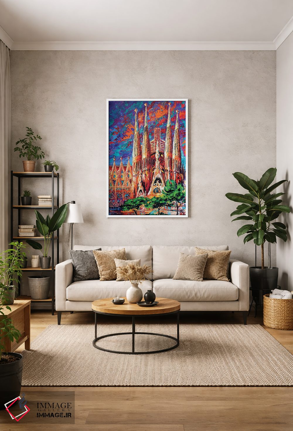 تابلو انتزاعی لا ساگرادا فامیلیا اثر ناتاشا میلیوس - D1W
