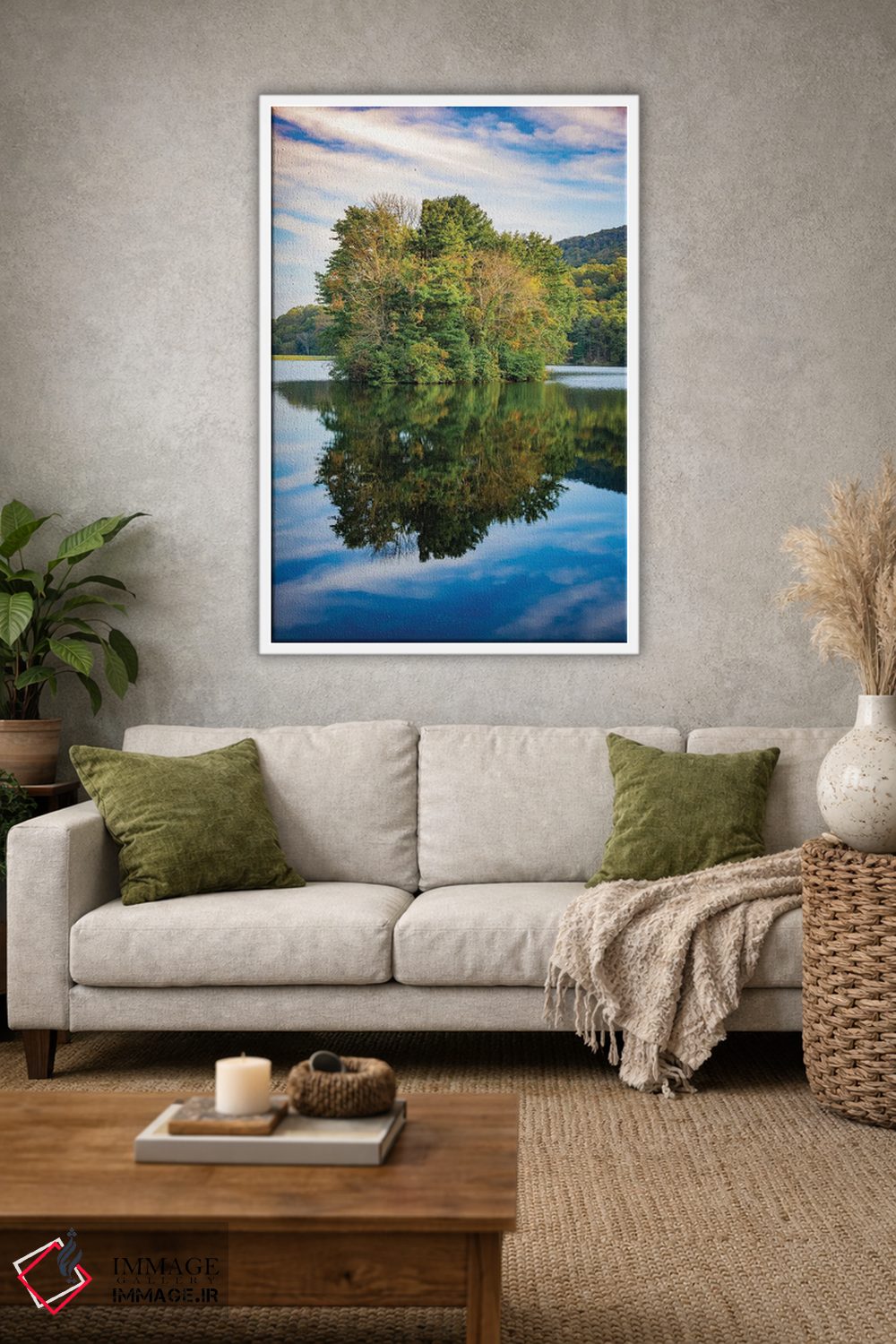 تابلو دکوراتیو Peaks Of Otter, Blue Ridge Parkway, Smoky Mountains, USA.,انعک… اثر آنا میلر - D1W