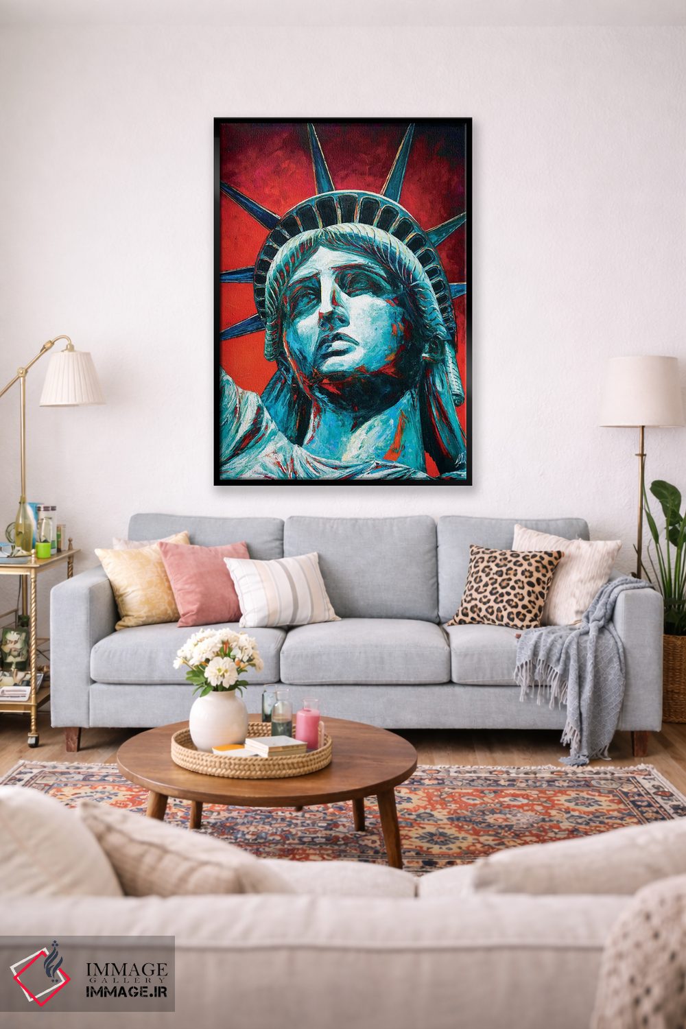 تابلو دکوراتیو تاج مجسمه آزادی اثر ناتاشا میلیوس - D1B